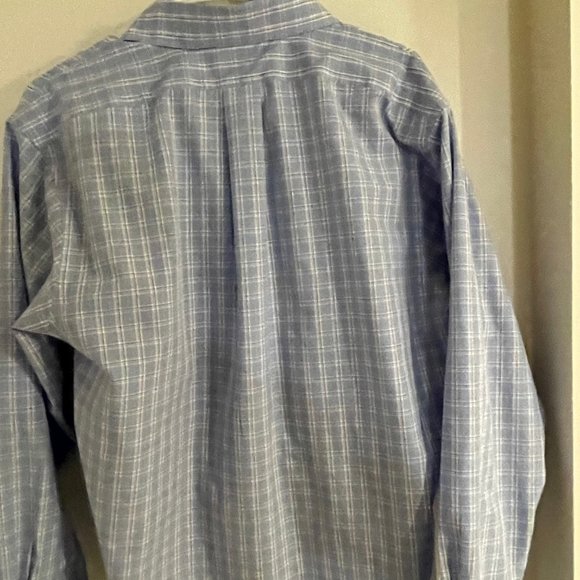 Men's Brooks Brothers Button-Down Regent - Blue Checkered Pattern - Picture 4 of 4